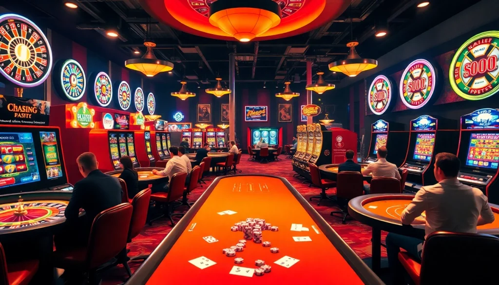 Experience the thrill of Vegas at https://sp666io.com/, with vibrant gaming tables, poker chips, and energetic players.